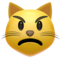 Pouting Cat Face emoji on Apple